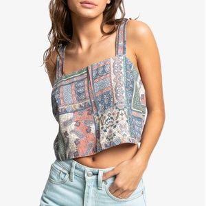 Quiksilver Womens Paisley Patchwork Top - NWT (L)
